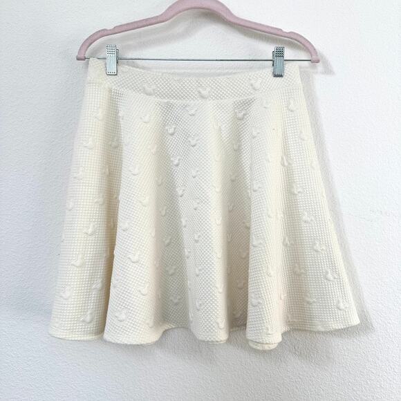 Disney Dresses & Skirts - Disney Collection by LC Lauren Conrad Quilted Mickey Mouse Skirt White Medium